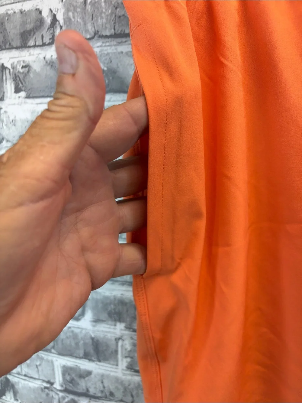 Fabletic Men's Orange Performance Athletic Shorts NWT